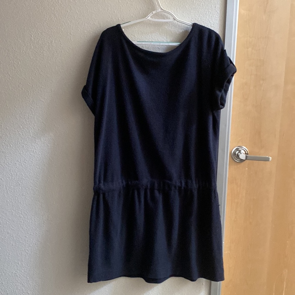 Navy drop waist dress - Picture 5 of 5